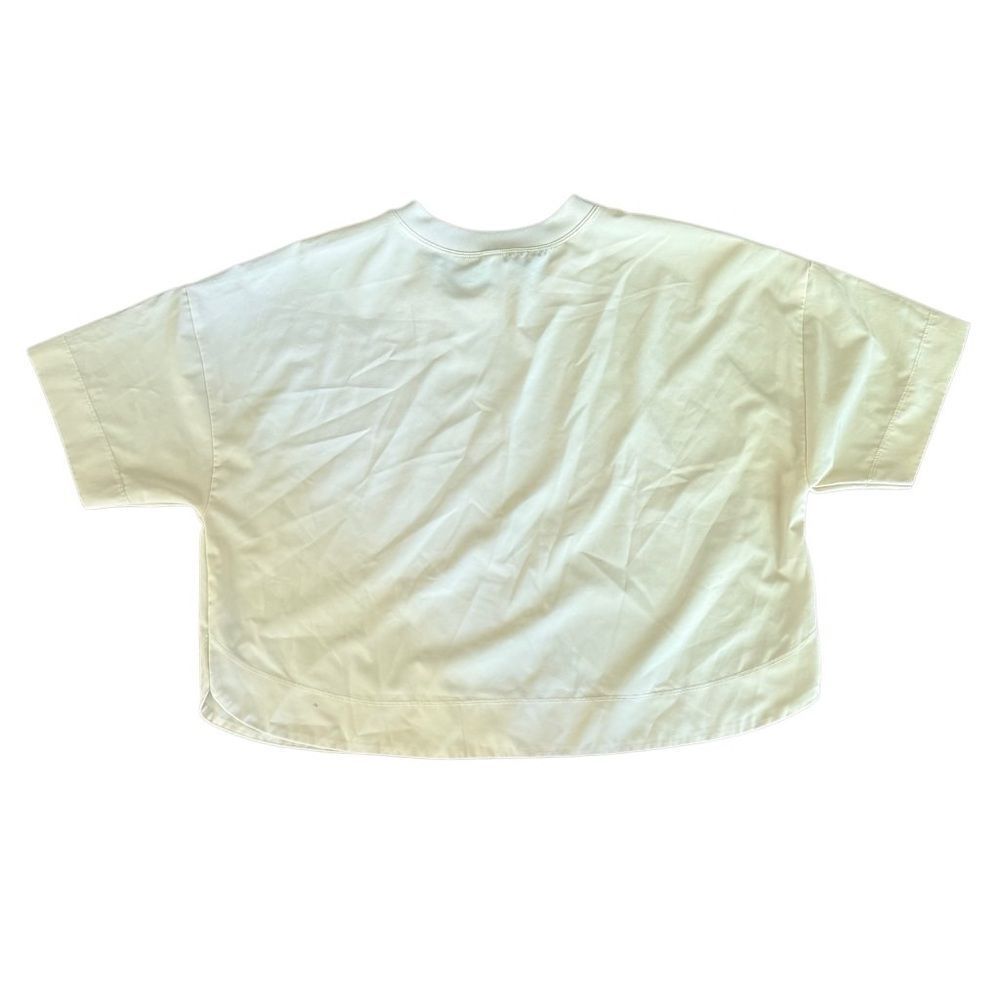 Old Navy StretchTech Crop T-Shirt Cream Cozy Cashmere Medium - Picture 3 of 5